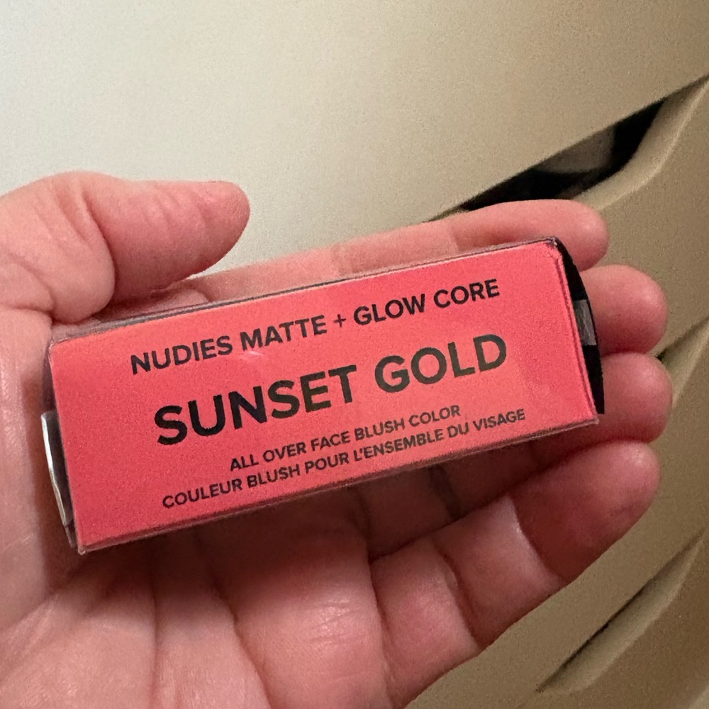 Nudies Matte + Glow Core Blush in Sunset Gold, Brand New Never Opened. - Picture 1 of 6